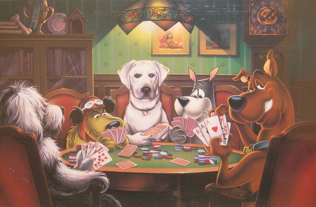 Poker Dog Painting